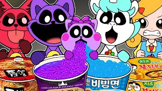 Convenience Store Food Mukbang VS Poppy Playtime Chapter3 CATNAP COMPLETE EDITION  Animation  ASMR [upl. by Esli60]