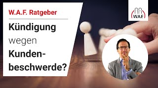 Kündigung wegen Kundenbeschwerde  Betriebsrat Video [upl. by Yevreh]