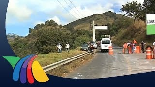 Desaparecerán curva en la carretera TolucaMalinalco [upl. by Groeg212]