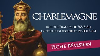 Fiche révision  Charlemagne  roi des Francs amp empereur dOccident [upl. by Eardna86]