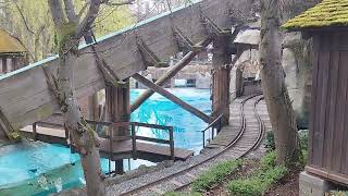 Europapark Baustelle Alpenexpress amp Wildwasserbahn 1732024 PreOpening Sunday [upl. by Callean]