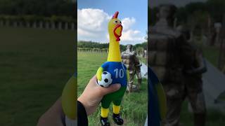 Screaming Chicken Toy Stress Toys Props Screaming Chicken Squeaky Chicken Football Rooster Toy [upl. by Irrehc]