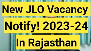 New JLO Vacancy Notify In Rajasthan RSRTC 202324  JLO Job  Law Officer  Junior legal officer [upl. by Riaj]