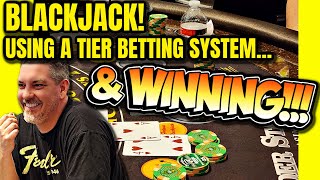 Nice Winning Blackjack Session at the Casino [upl. by Isak508]