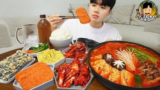 ASMR MUKBANG 집밥 먹방 양념게장 계란말이 스팸 김치 Marinated Raw Crabs Korean Home Meal EATING REAL SOUND [upl. by Electra]