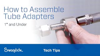 How to Assemble Tube Adapters 1″ and Under  Tech Tips  Swagelok 2020 [upl. by Sivrup]