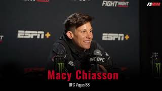 Macy Chiasson full UFC Vegas 88 postfight interview [upl. by Reiners]