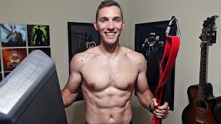 Resistance Bands Bar Workout to Build Muscle at Home  April 2021 Challenge  GamerBody [upl. by Aneelad]