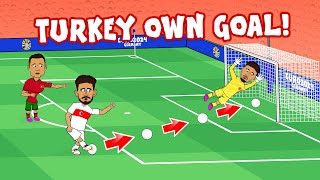 TURKEY OWN GOAL vs PORTUGAL😂 30 Euro 2024 Goals Highlights [upl. by Gal]