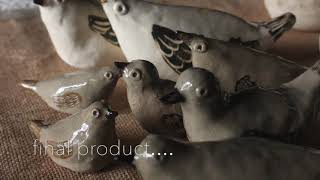 how to make ceramic birds Anu Cheeran  Handmade pottery [upl. by Mossman]