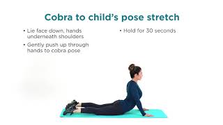 Cobra to childs pose stretch [upl. by Bonis]