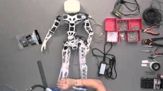 First 3Dprinted opensource humanoid robot [upl. by Eelynnhoj319]