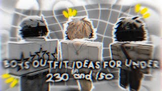 Roblox boys outfit ideas under 230 and 150 y2ksofiteemo [upl. by Areval]