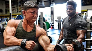 TRAINING BACK amp BICEPS W 2X MR OLYMPIA BREON ANSLEY  Tristyn Lee [upl. by Ardied]