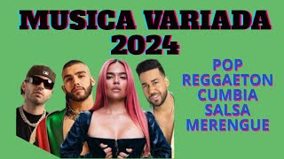 MIX MUSICA VARIADA 2024 ✨LO MÁS ACTUAL  POP REGGAETON CUMBIA SALSA MERENGUE ✨Studio Red Music [upl. by Ylevol]