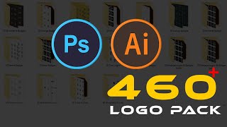 Mega Logo Bundle Download In PSD EPS And AI Files English Photoshop Tutorial [upl. by Lilllie409]