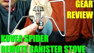 Kovea Spider Remote Canister Stove [upl. by Sefton]