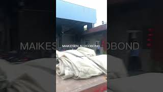 Alucobond arrived Changzhou warehouse load with other building materials [upl. by Eycats317]