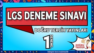 Doğru Tercih Yayınları LGS Deneme Sınavı1 video çözüm [upl. by Auka]