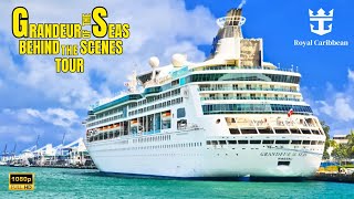 🌊 Journey Inside Grandeur of the Seas Behind the Scenes Tour🛳️ [upl. by Haidebej]