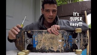 How to remove skateboard bearings from stubborn wheels [upl. by Nylanna]