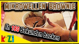 ☕ Mikrowellenkuchen in der Tasse ☕ Saftiger BROWNIE  In 180 Sekunden Fertig REZEPT [upl. by Aikram]