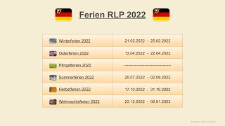 Ferien RLP 2022 [upl. by Spears]