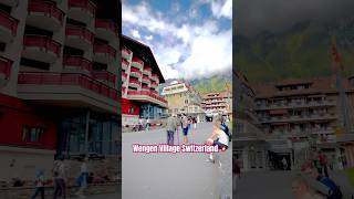 Wengen village Switzerland lauterbrunnen vlog wengenswitzerland [upl. by Trub]