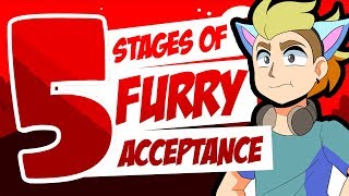 The 5 Stages of Furry Acceptance Animation Meme [upl. by Ewnihc]