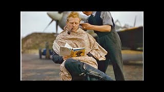 RAF pilot getting a haircut during a break between missions 1942 [upl. by Booker601]