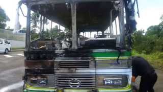 Nasese Buses ltd bus burned near Laqere Bridge [upl. by Calisa]