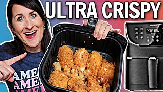 The CRISPIEST Air Fryer Fried Chicken Recipe  EASY Air Fryer Recipe  Buttermilk Fried Chicken [upl. by Ericksen]