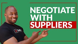 How to negotiate with suppliers in procurement [upl. by Parrish]