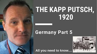 Kapp Putsch Germany 1920 [upl. by Nifled802]