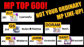 MP TOP 600 NOT YOUR ORDINARY MP LINEUP [upl. by Javed347]