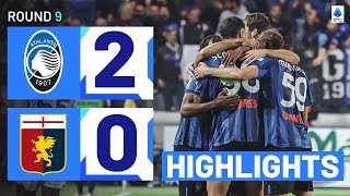 ATALANTAGENOA 20  HIGHLIGHTS  Lookman strikes to sink the Grifone  Serie A 202324 [upl. by Jonati]