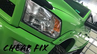 Ram 2500 Headlight Condensation Removal And Fix [upl. by Meehaf]