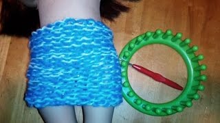 Circle loom how to make a doll skirt [upl. by Omixam]