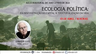 Ecologia Política Da desconstrução do capital à territorialização da vida [upl. by Harned935]