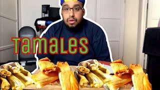 Christmas Tamales MukbangEating Show  Mexican Food  먹방 [upl. by Samella]