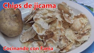 Como hacer chips de jicama botanita sin grasa crujientes y deliciosos [upl. by Adnylg854]