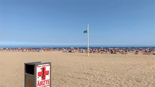 Gran Canaria Playa del Ingles Meloneras Beach to Maspalomas Beach Sommer 2019 4K [upl. by Ainomar]