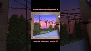 Street Lights Painting shorts painting satisfying trending video viralvideo [upl. by Hinson]