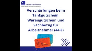 Verschärfungen beim Tankgutschein Warengutschein und Sachbezug für Arbeitnehmer 44 € [upl. by Horn391]