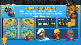 Bloons TD Battles Professor Evil Challenge in BTD Battles  Week 44 22 [upl. by Jeanine798]