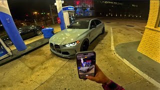 POV NIGHT DRIVE 2024 BMW G80 M3 COMP xDrive  Downtown Tampa  700 HP  4K 60 [upl. by Nolly]