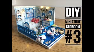 DIY Miniature Bedroom Kit 3 Seashine Aegean with a Private Beach 阳光爱琴海 DIY 小屋 [upl. by Eissirhc]