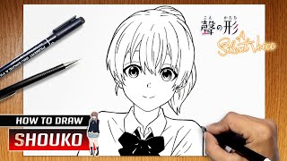 How to draw Nishimiya Shouko from Koe no Katachi [upl. by Gabor]