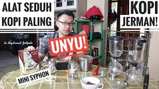 ALAT SEDUH KOPI PALING UNYU  YAMI Mini Syphon Coffee Maker  KOPI JERMAN [upl. by Yellhsa]