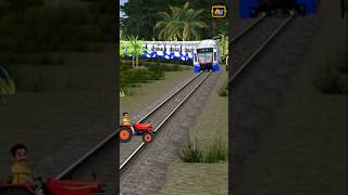 Tractor Dance girl vs Train 😱😂 shorts tange viralshorts trending [upl. by Nivonod]